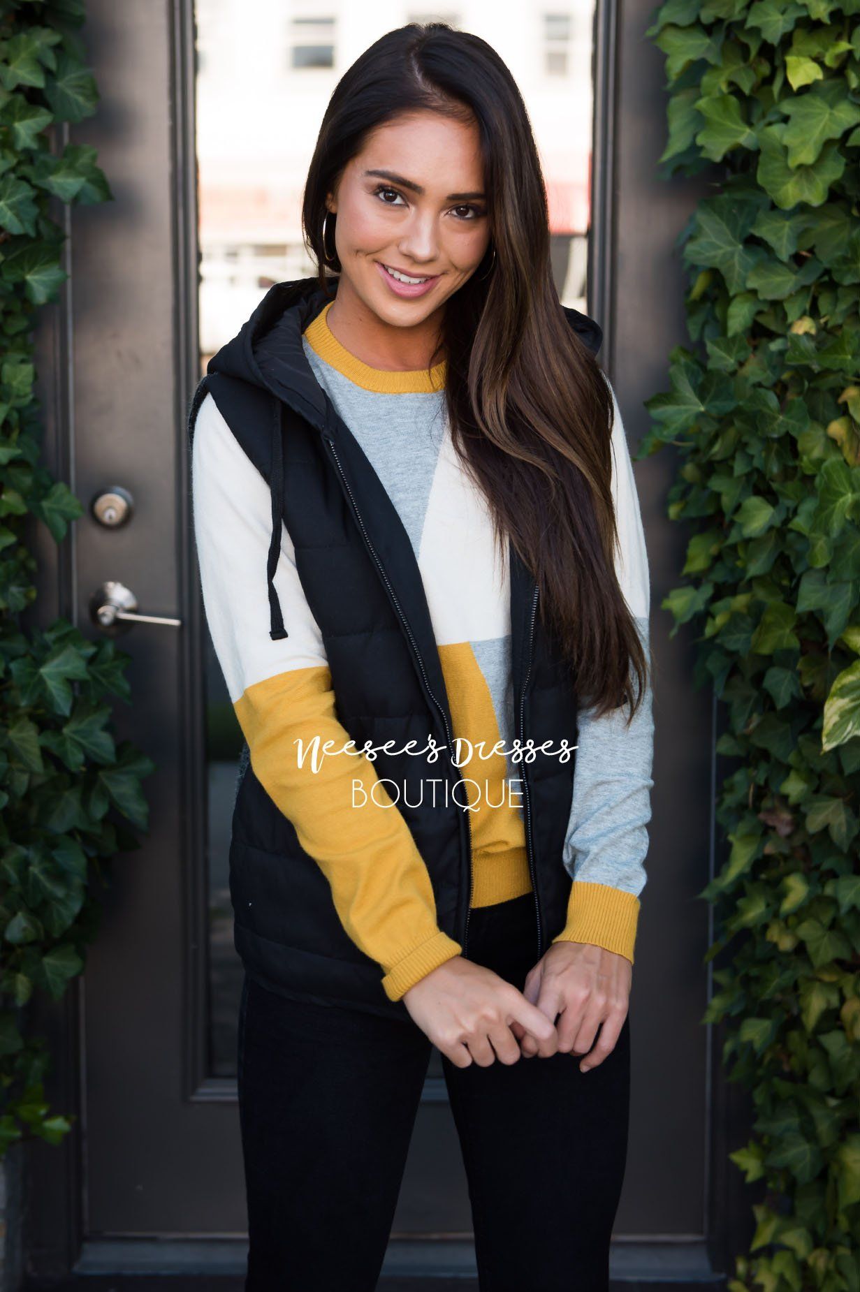 Autumn Days Vest Tops vendor-unknown 