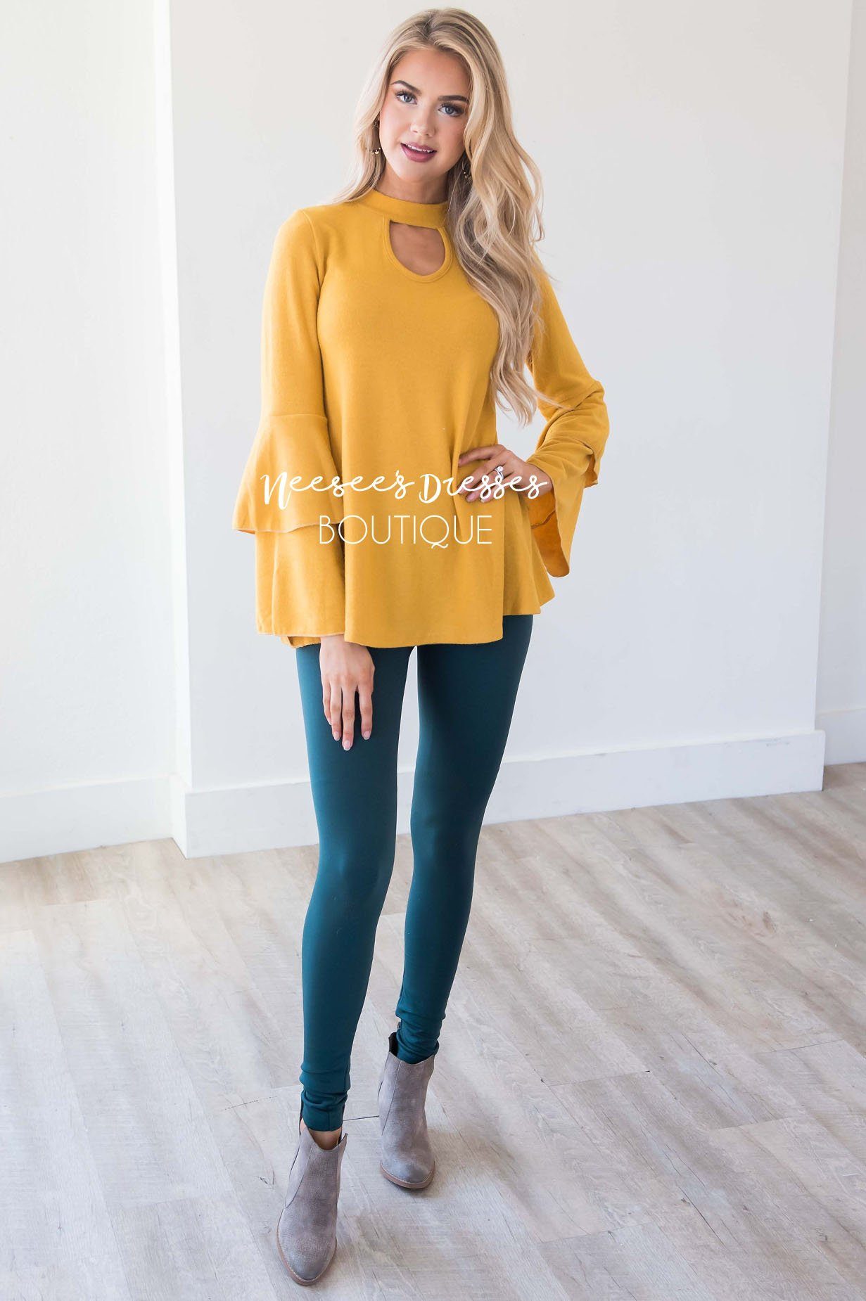 Romantic Flounce Sleeve Sweater Tops vendor-unknown 