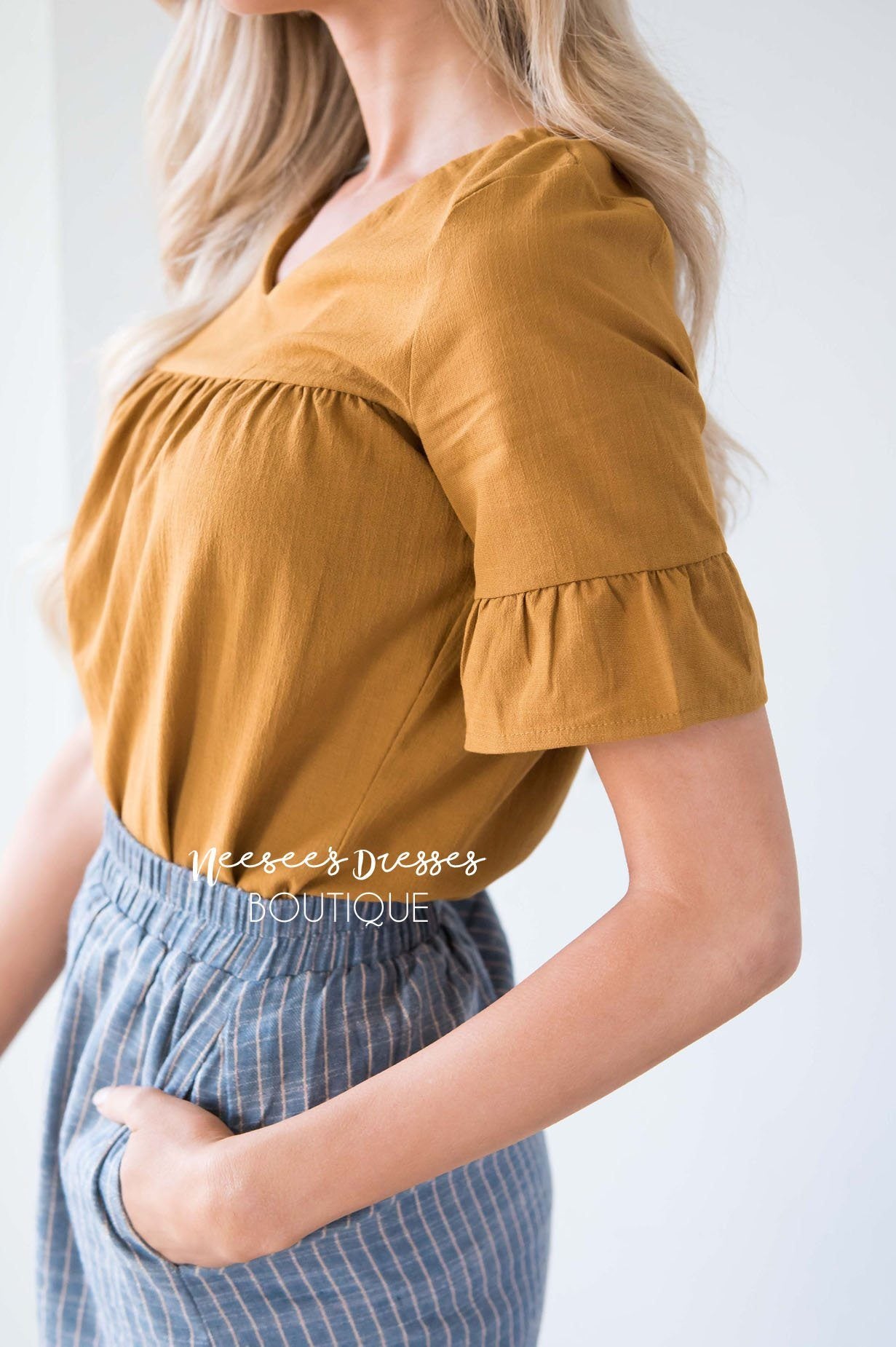 Shine For Me Blouse Tops vendor-unknown 