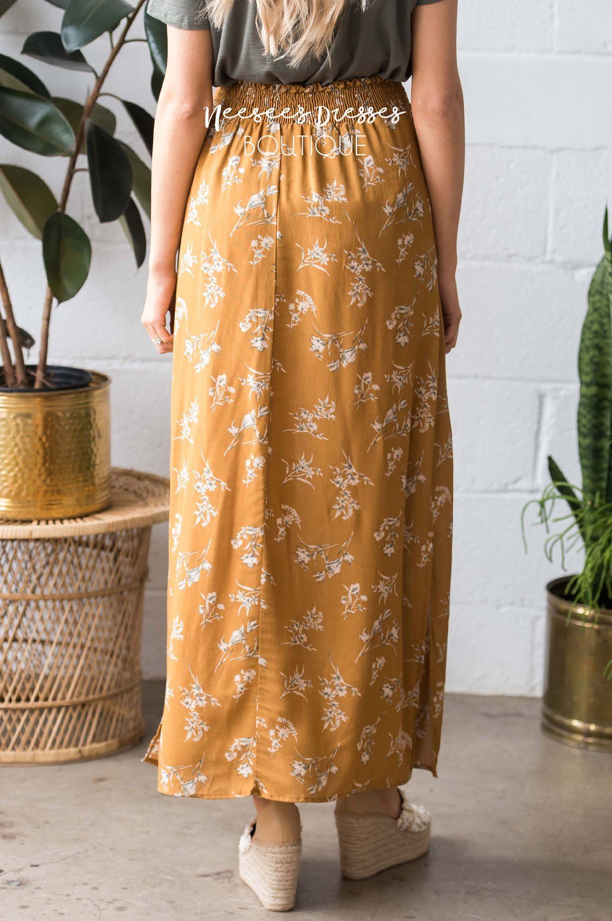 Boho Tie Waist Maxi Skirt Skirts vendor-unknown 