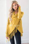 New Stories Fringe Wrap Sweater Tops vendor-unknown