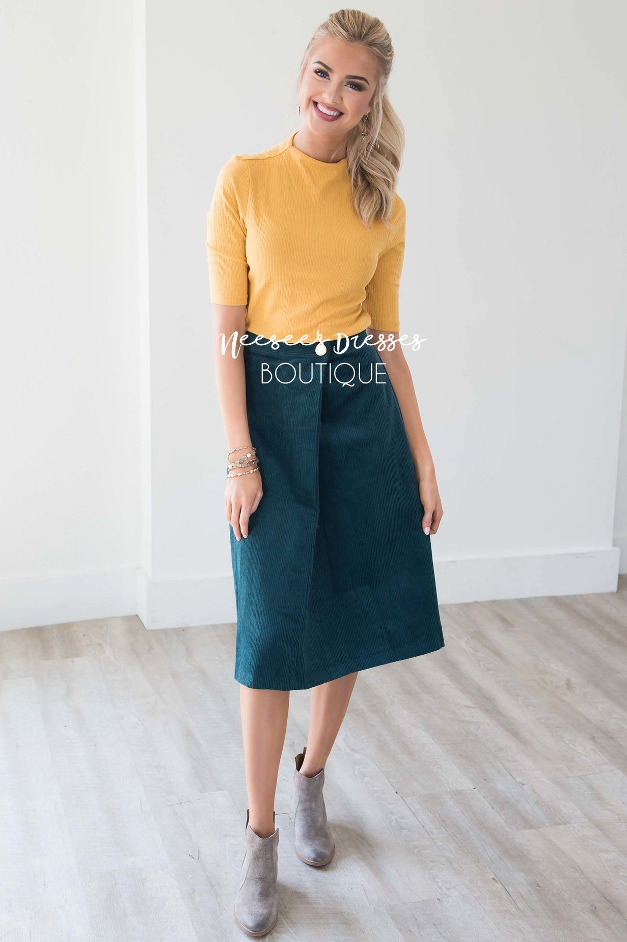 Falling Through Time Corduroy Skirt Skirts vendor-unknown 