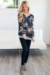 When The Stars Align Floral Sweater Tops vendor-unknown