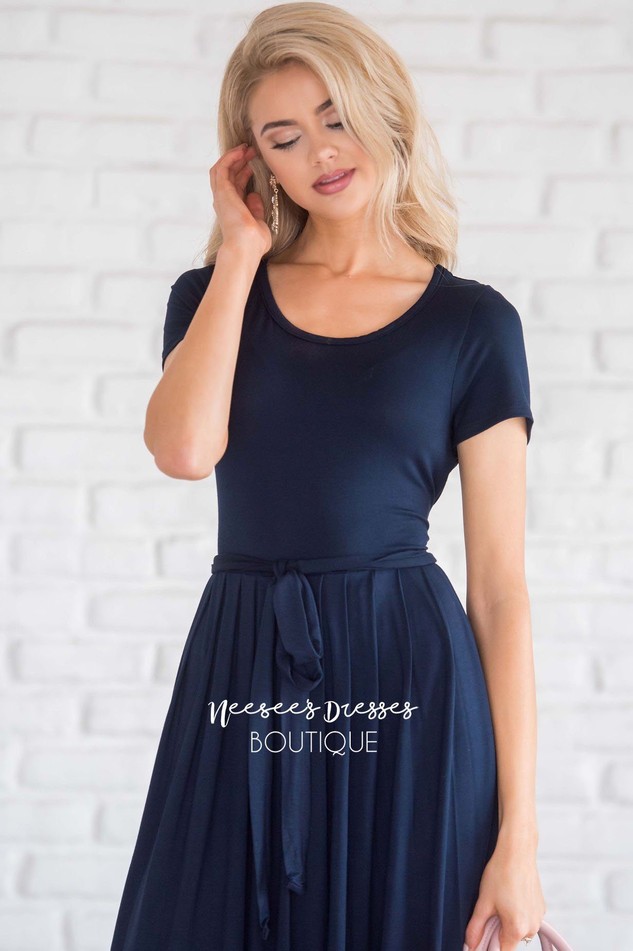 The Molly Pleats Dress Modest Dresses vendor-unknown 
