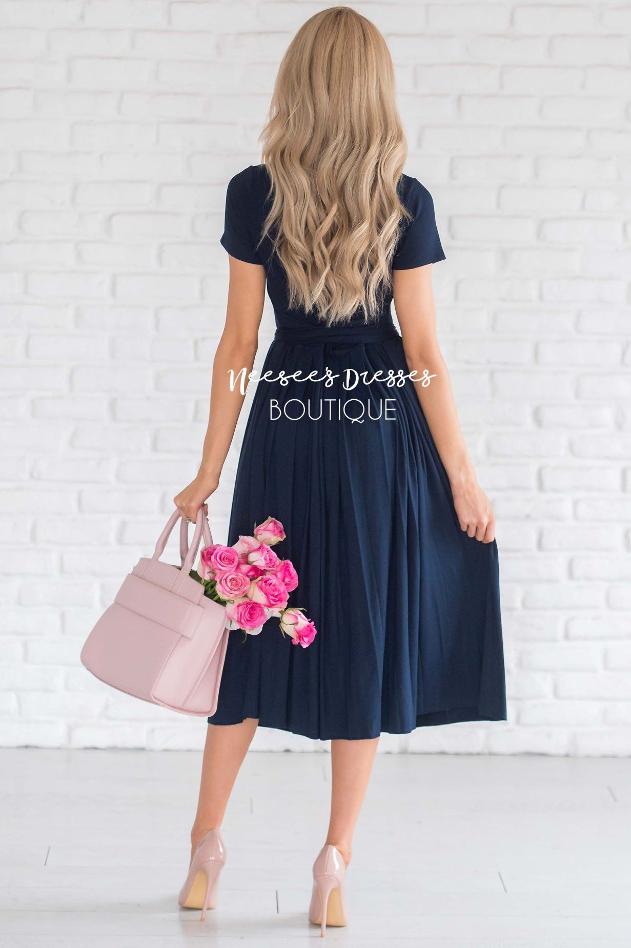 The Molly Pleats Dress Modest Dresses vendor-unknown 