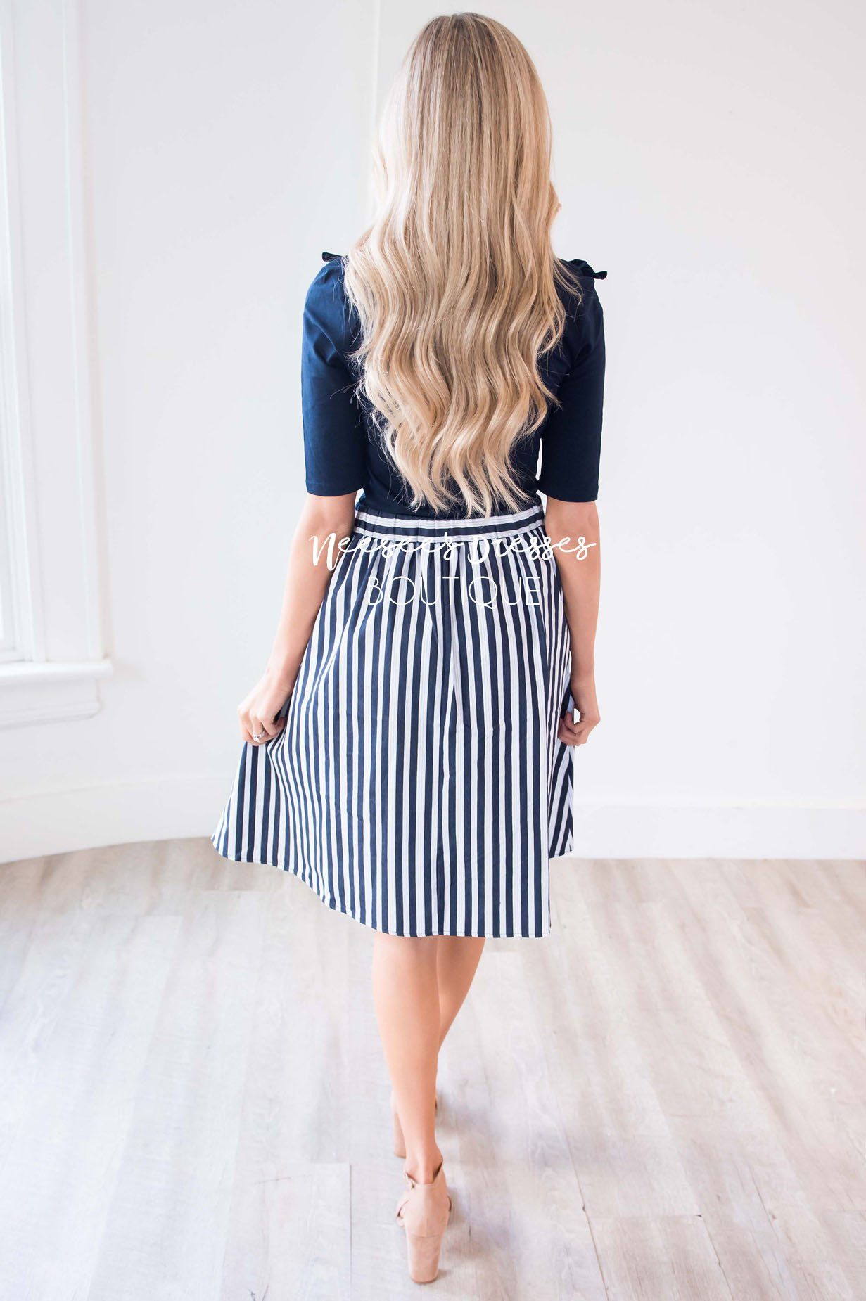 Plan On This Love Striped Skirt Skirts vendor-unknown 
