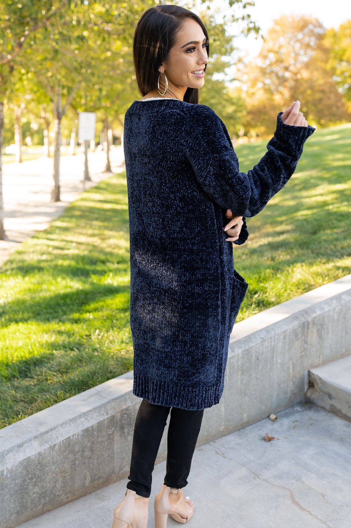 Living My Best Style Chenille Cardigan Modest Dresses vendor-unknown 