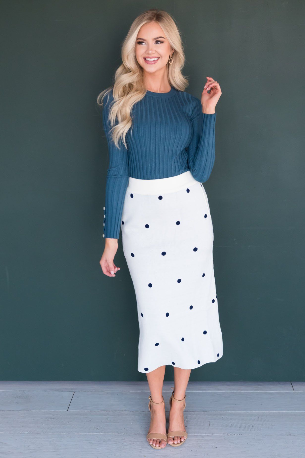Graceful Simplicity Modest Sweater Skirt Modest Dresses vendor-unknown 