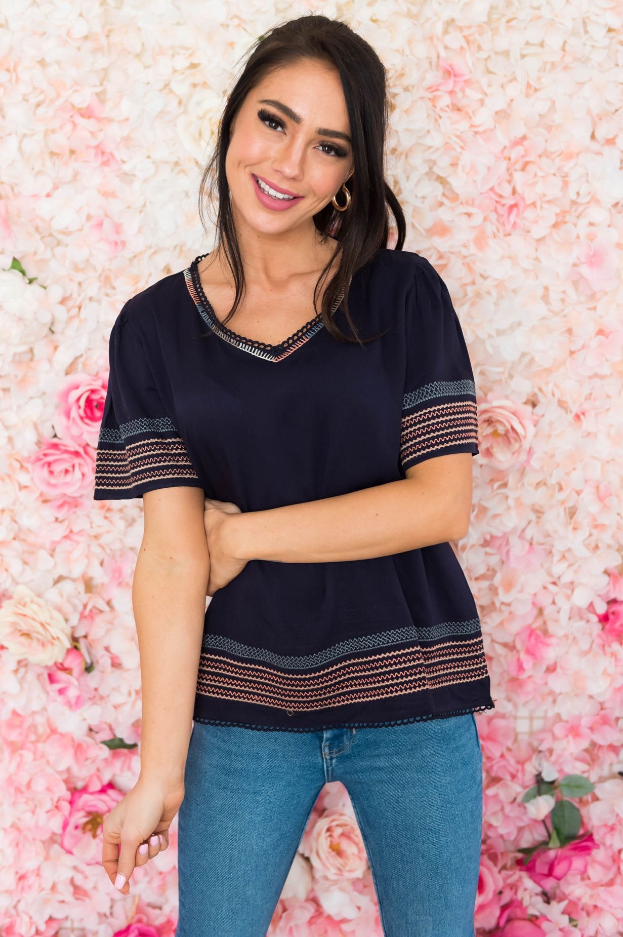 Many Travels Modest Blouse Modest Dresses vendor-unknown 