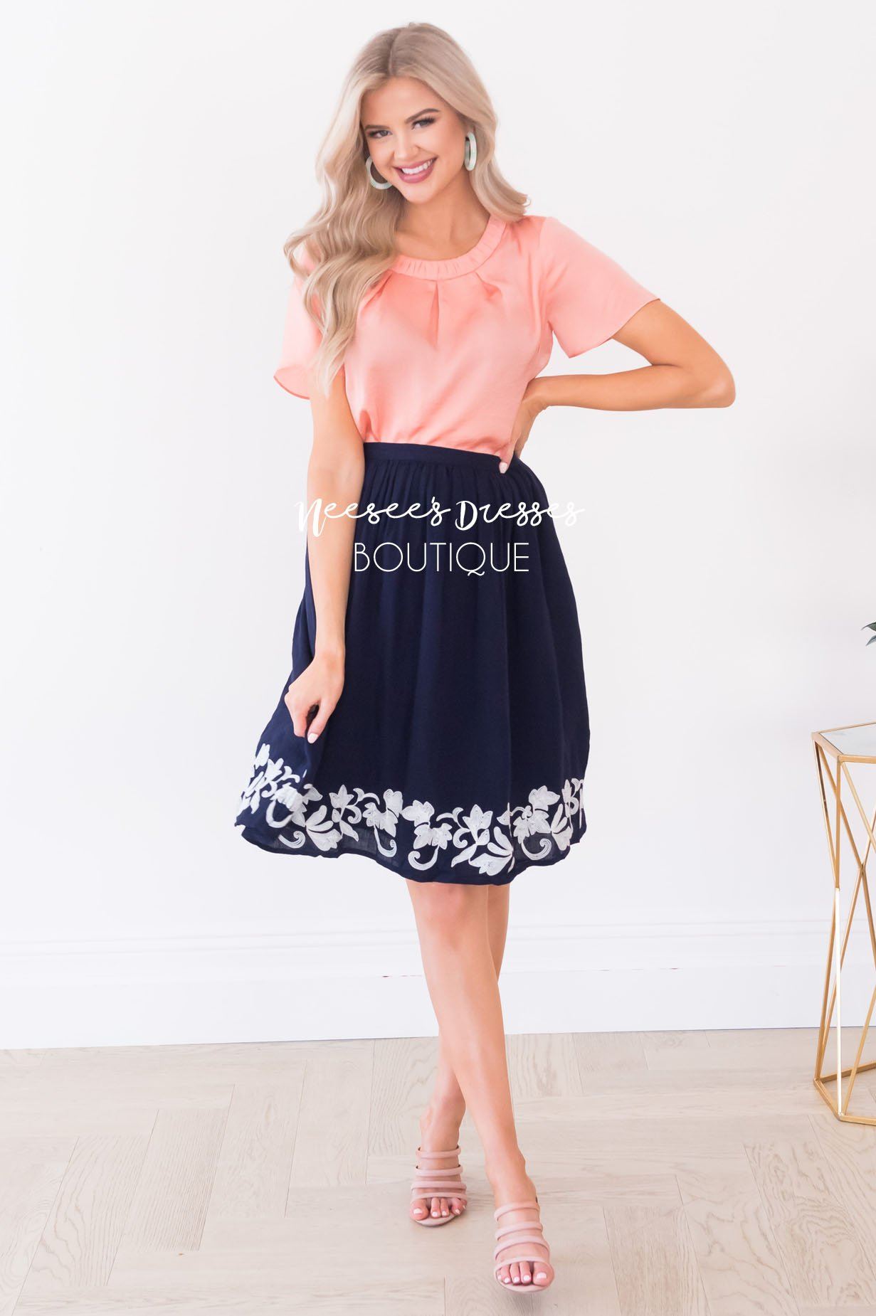 Completely Charmed Modest Skirt Skirts vendor-unknown 