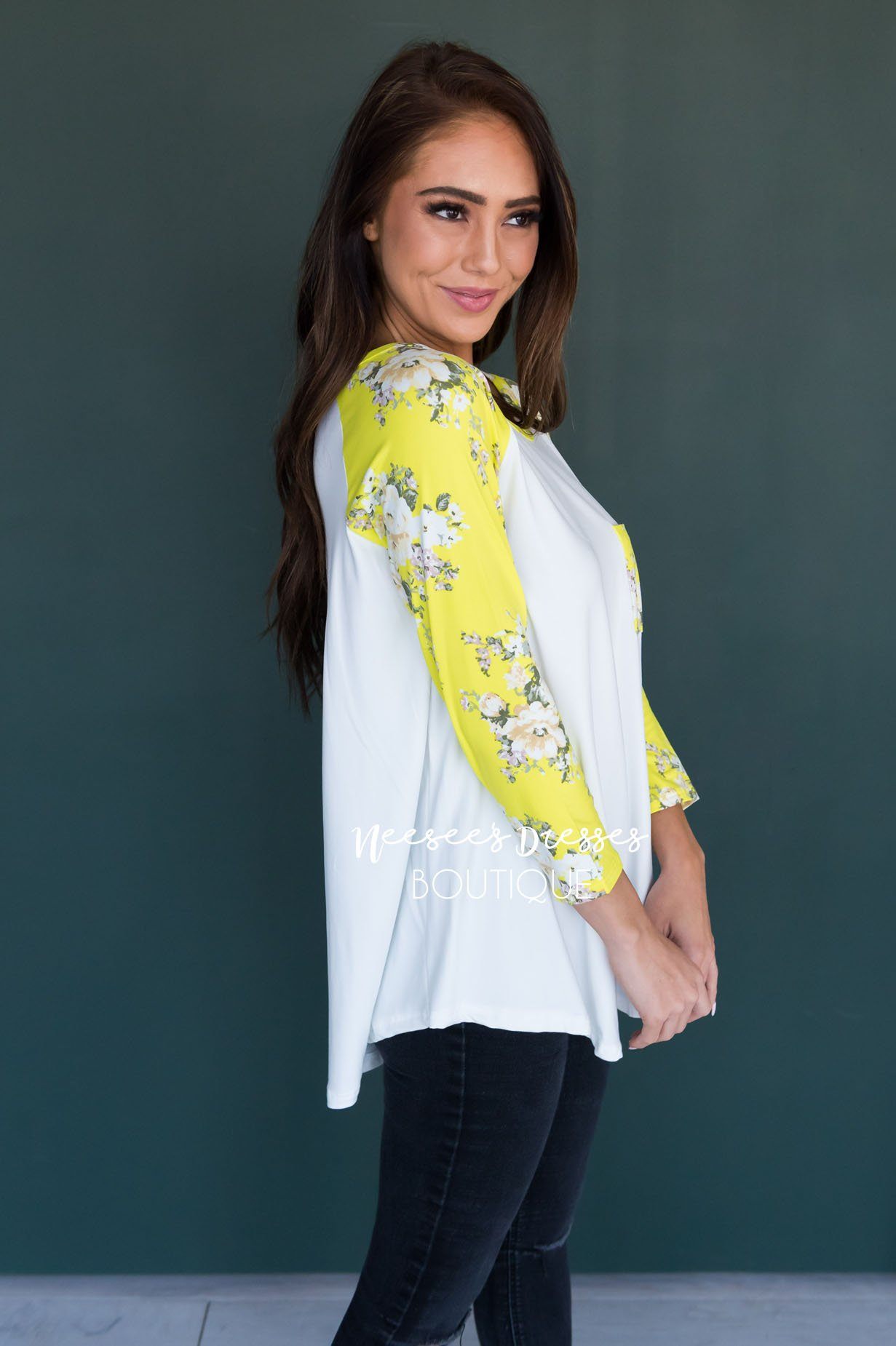 Back Again Modest Baseball Tee Modest Dresses vendor-unknown 