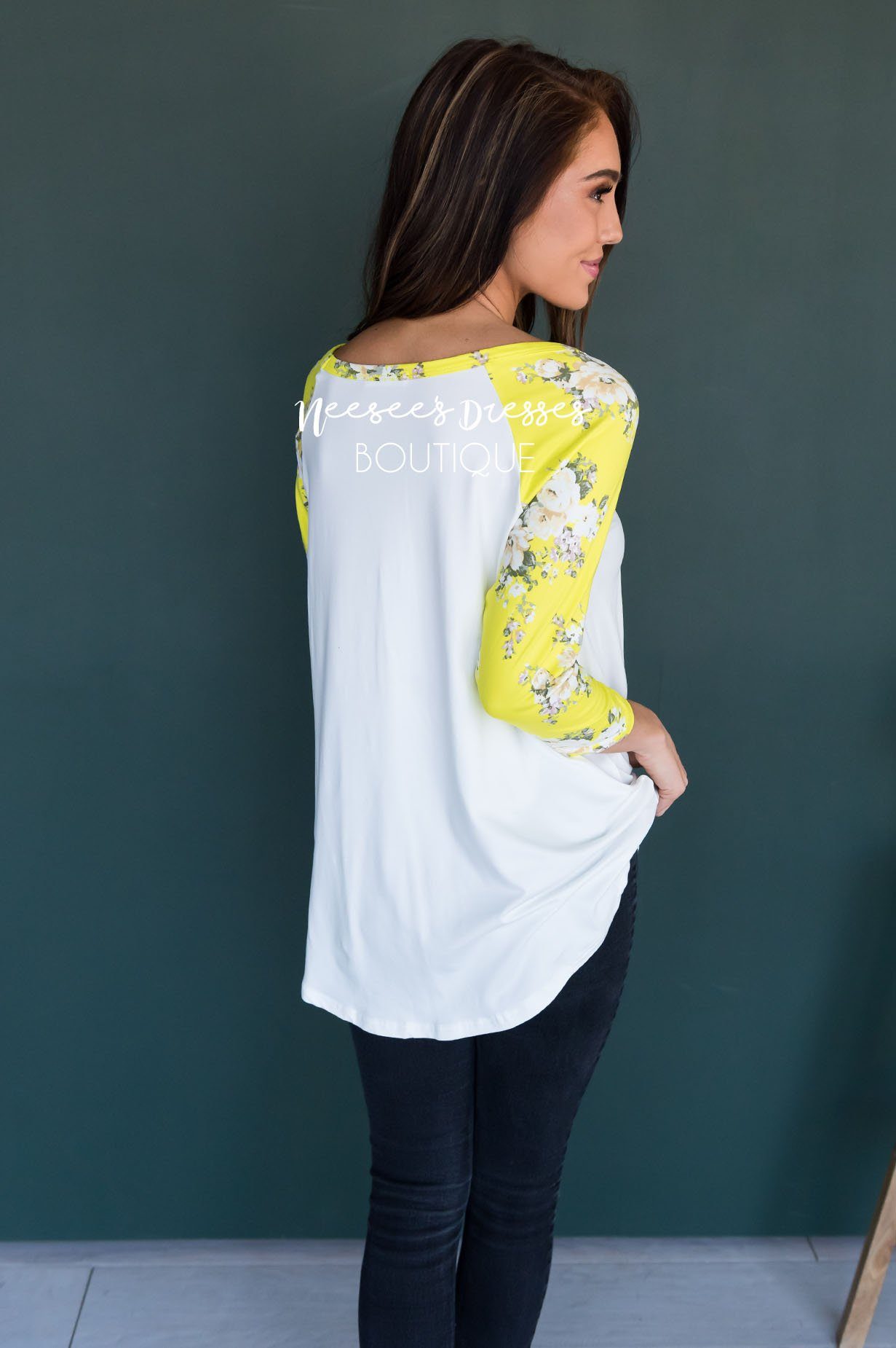 Back Again Modest Baseball Tee Modest Dresses vendor-unknown 