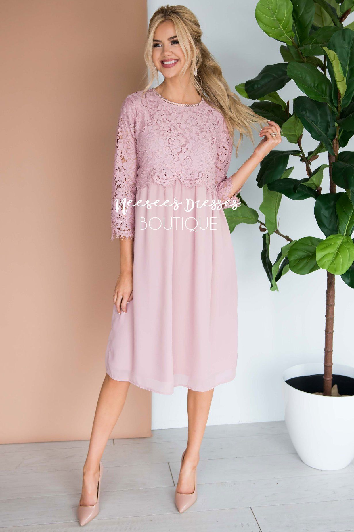 The Brynn - Nursing Friendly Modest Dresses vendor-unknown 