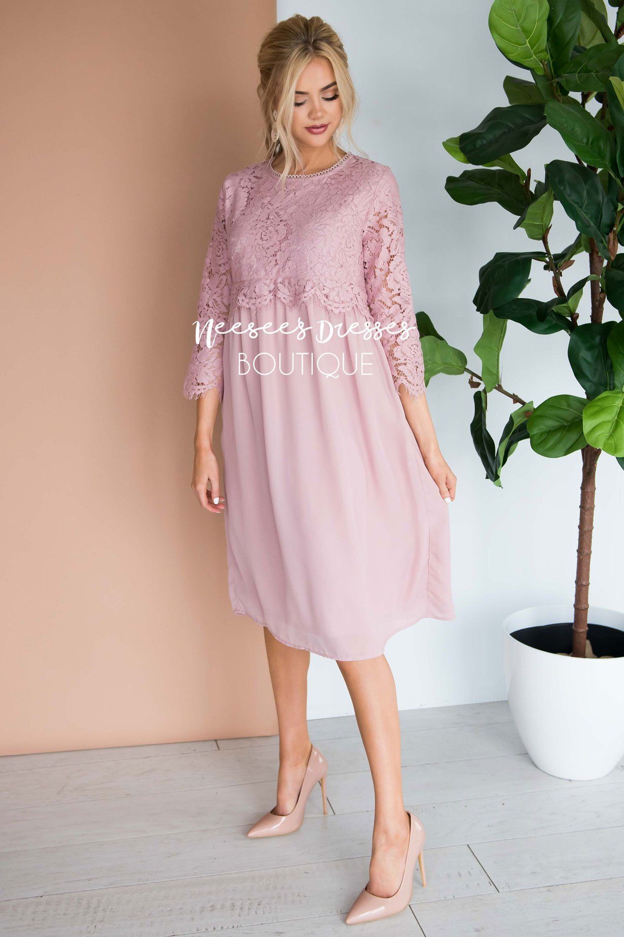 The Brynn - Nursing Friendly Modest Dresses vendor-unknown 