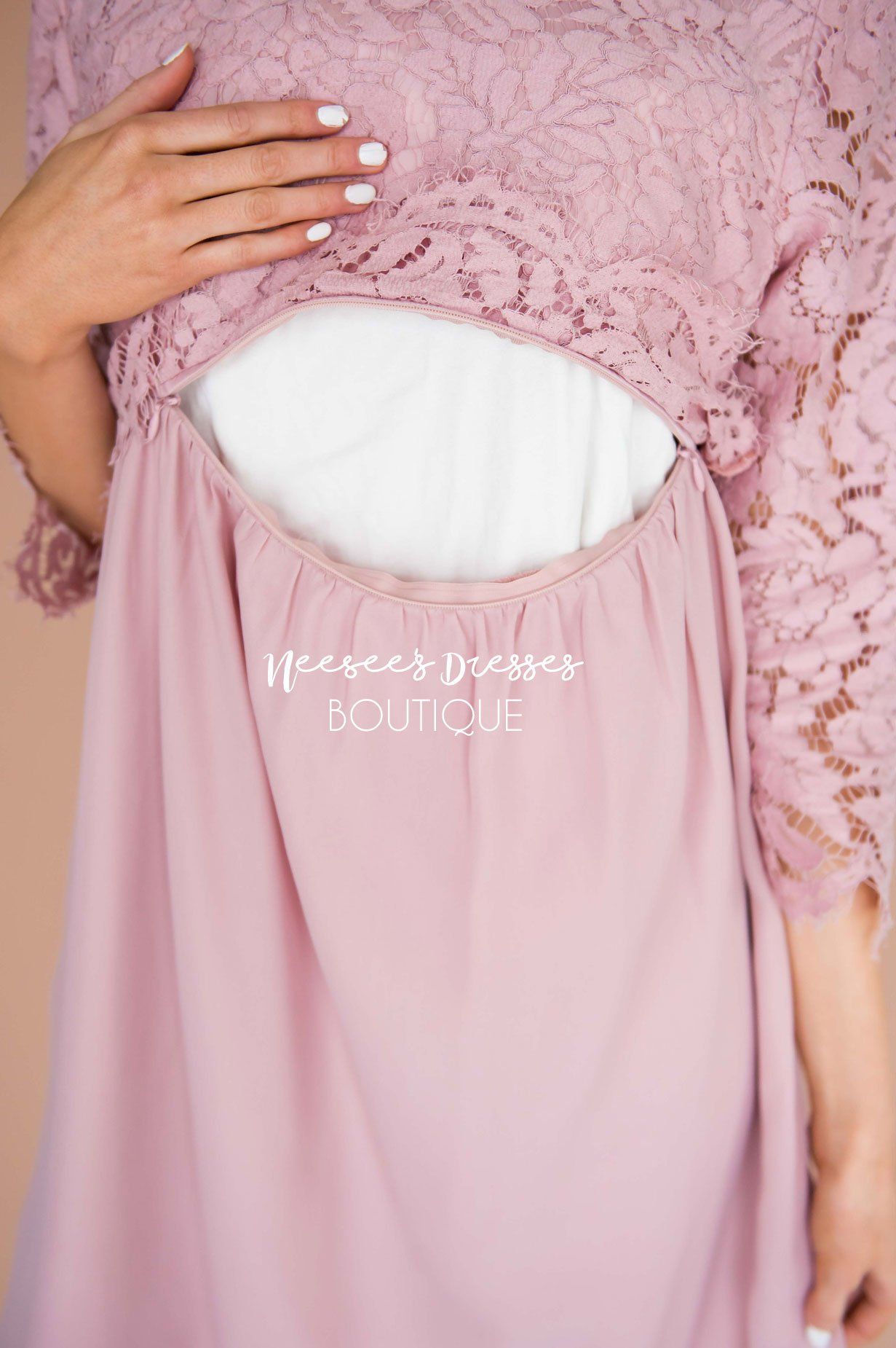 The Brynn - Nursing Friendly Modest Dresses vendor-unknown 