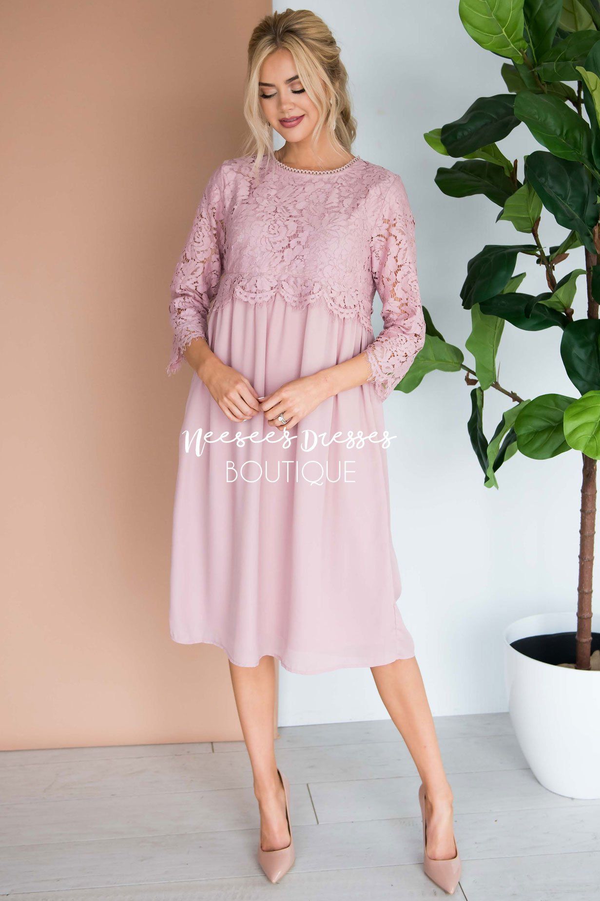 The Brynn - Nursing Friendly Modest Dresses vendor-unknown 