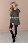 You're So Beautiful Ruffle Sleeve Top Modest Dresses vendor-unknown