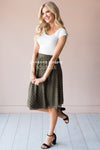 Pretty in Dots Modest Skirt Skirts vendor-unknown