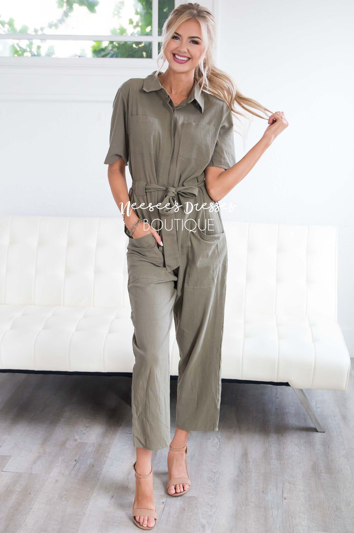 The Brynna Jumpsuit Modest Dresses vendor-unknown 