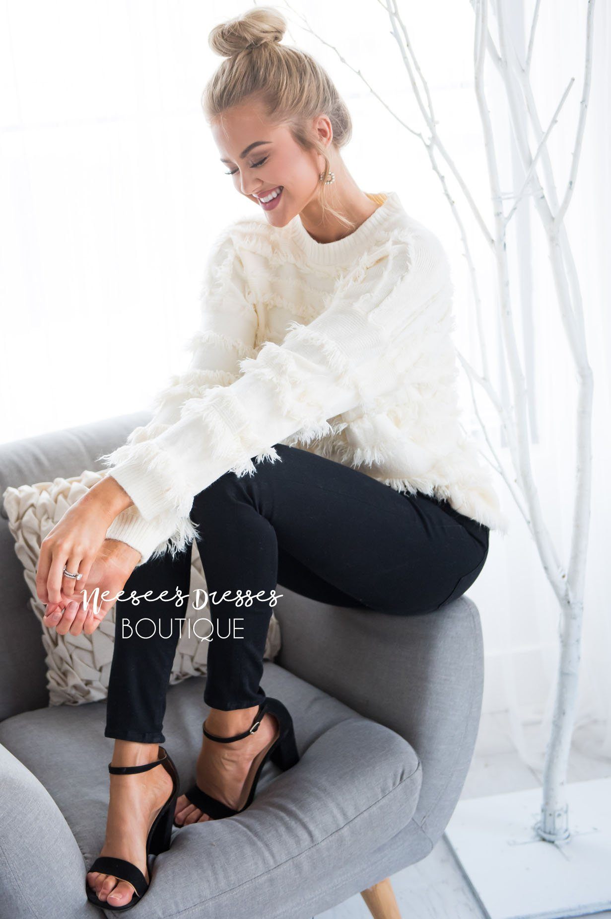 On The Fringe Sweater Tops vendor-unknown 