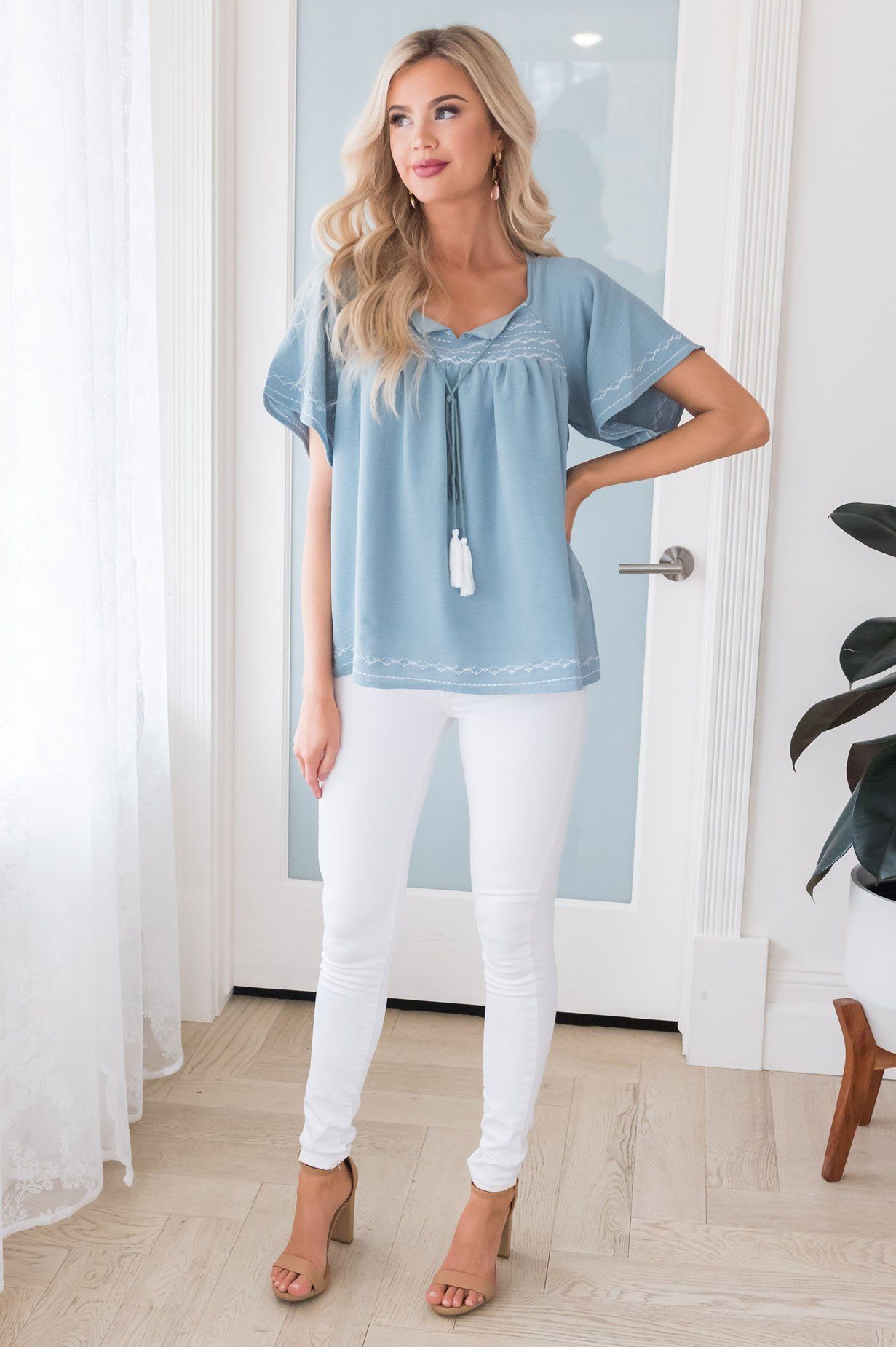 One Of A Kind Modest Blouse Modest Dresses vendor-unknown 