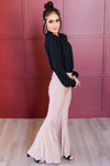 Pretty Charming Modest Flare Pants Tops vendor-unknown