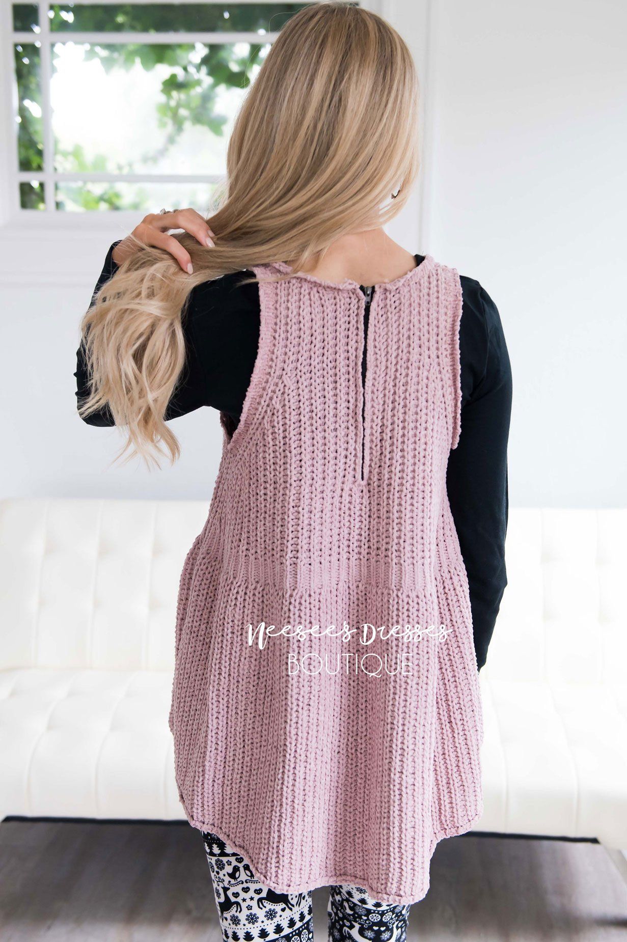 Meet Me By The Fire Knit Tunic Tops vendor-unknown 