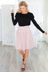 Pink Dotted Tulle Skirt Skirts vendor-unknown