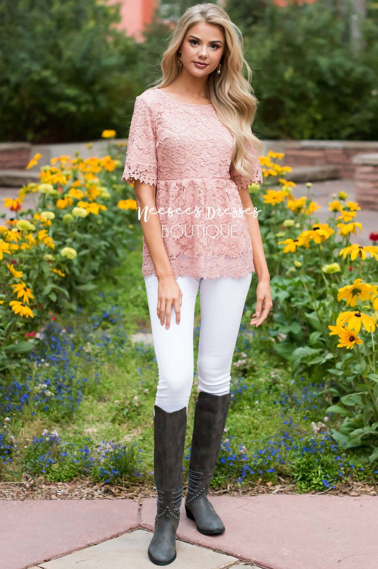 You're So Enchanting Lace Top Tops vendor-unknown 