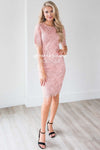 The Rylee Eyelash Lace Dress Modest Dresses vendor-unknown