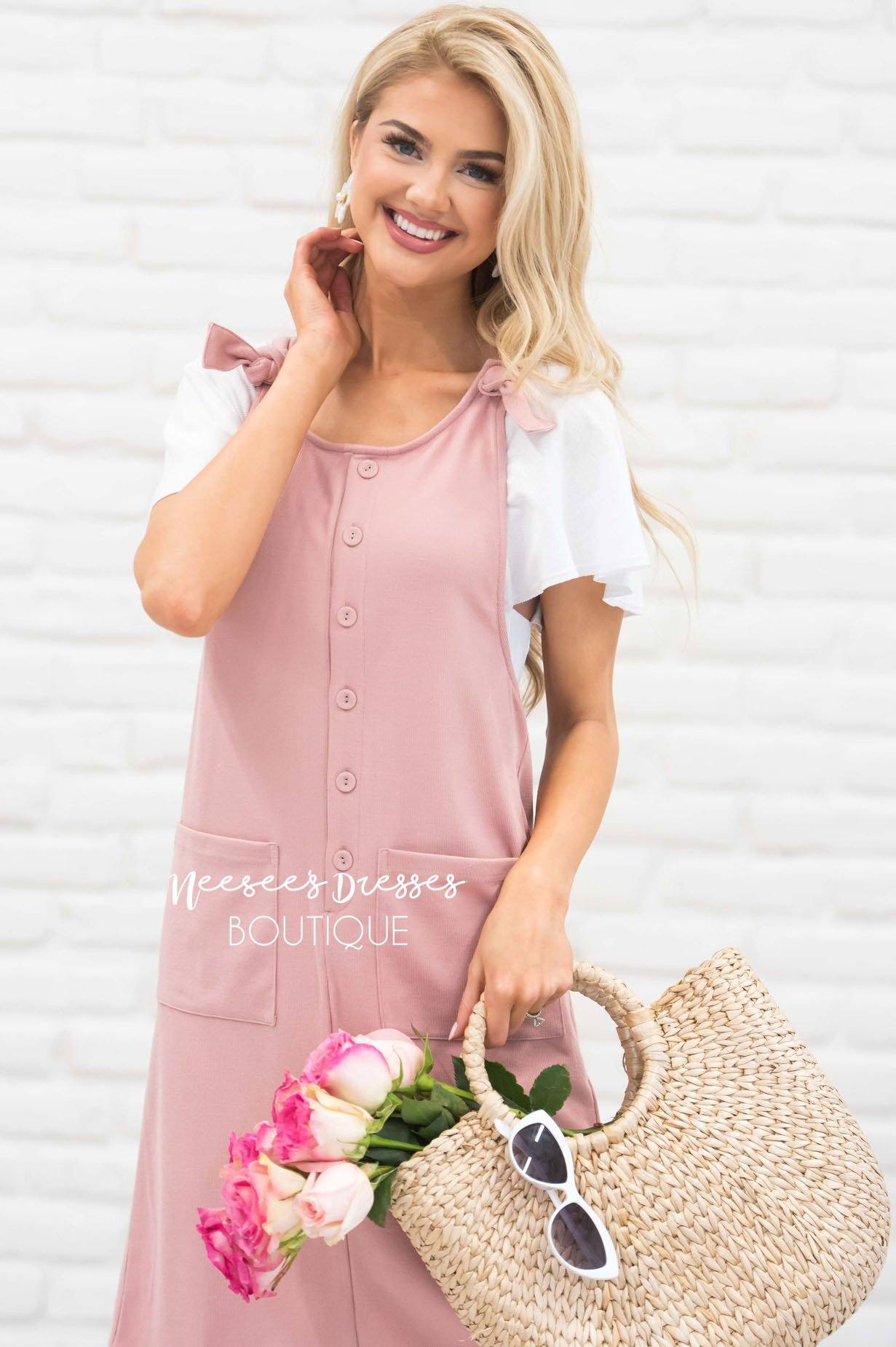 The Lauren Overall Dress Modest Dresses vendor-unknown 