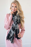 Love Comes Naturally Plaid Blanket Scarf Accessories & Shoes Leto Accessories