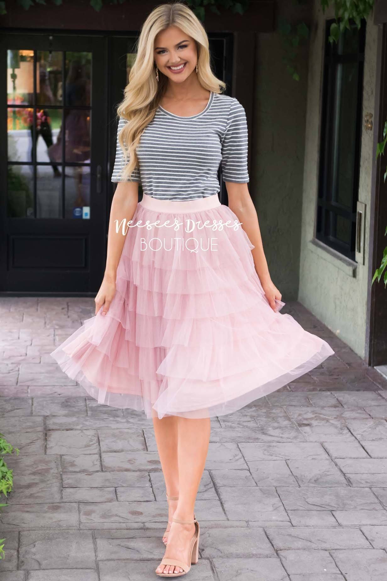 Fall in Love Tiered Tulle Skirt Skirts vendor-unknown 