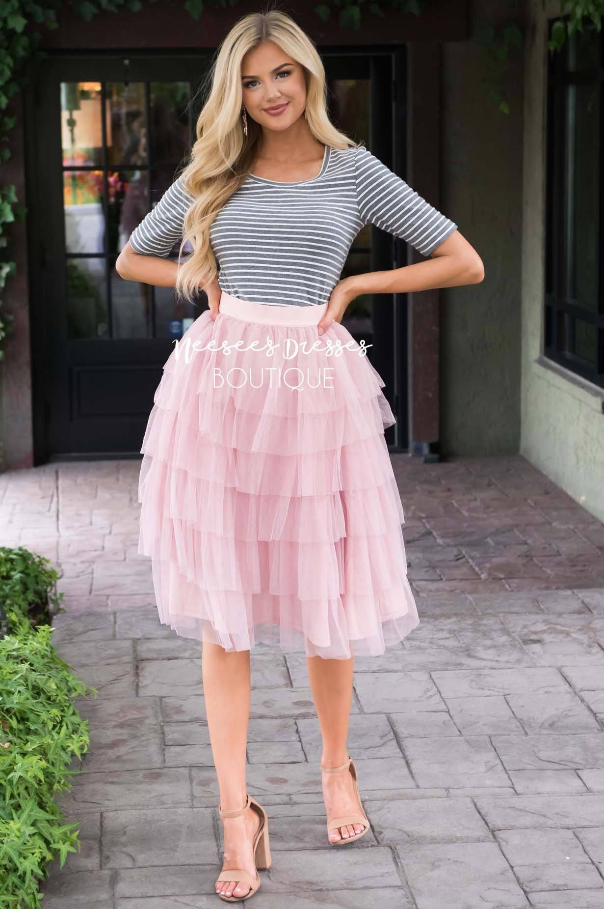 Fall in Love Tiered Tulle Skirt Skirts vendor-unknown 