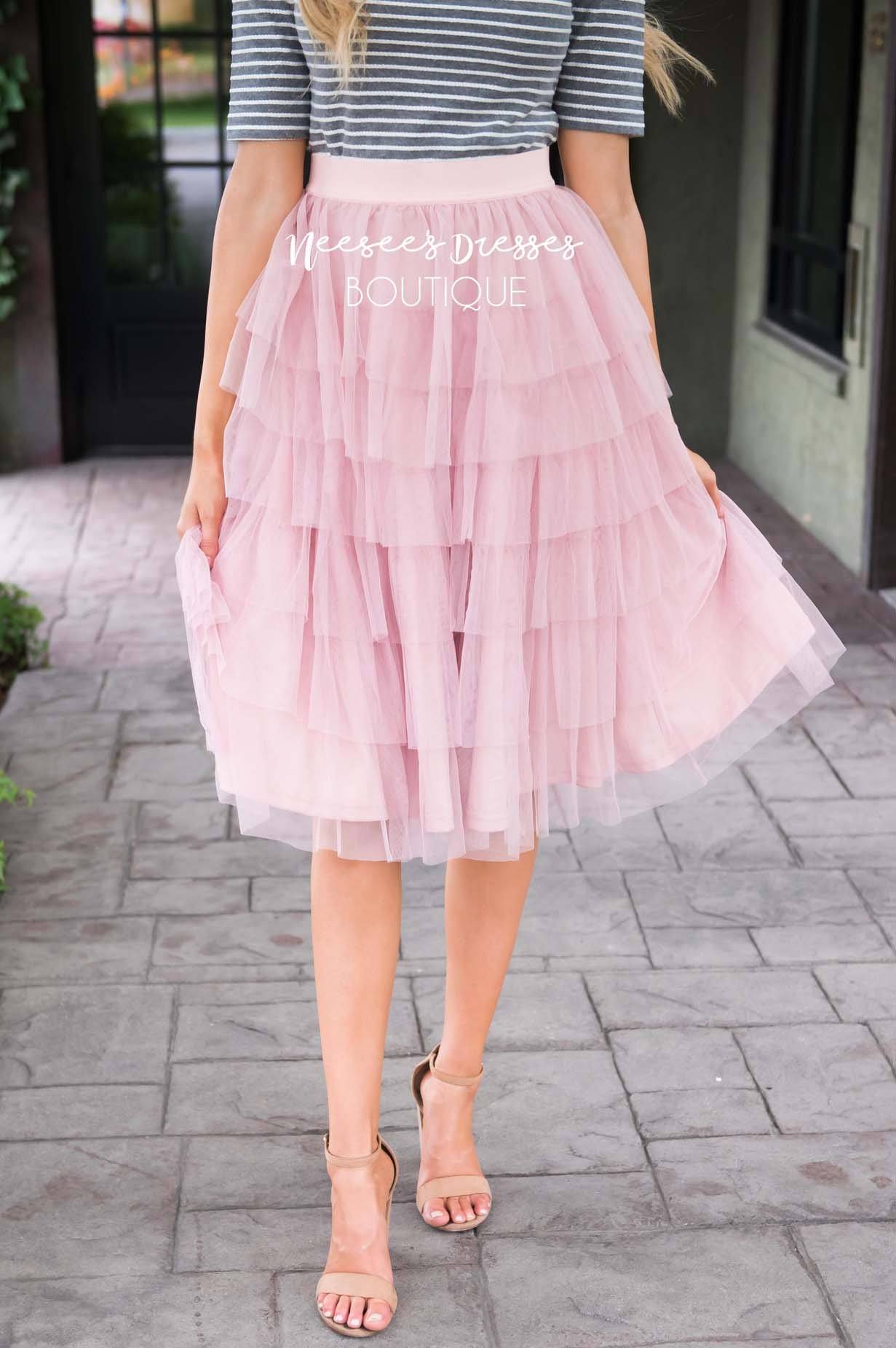 Fall in Love Tiered Tulle Skirt Skirts vendor-unknown 