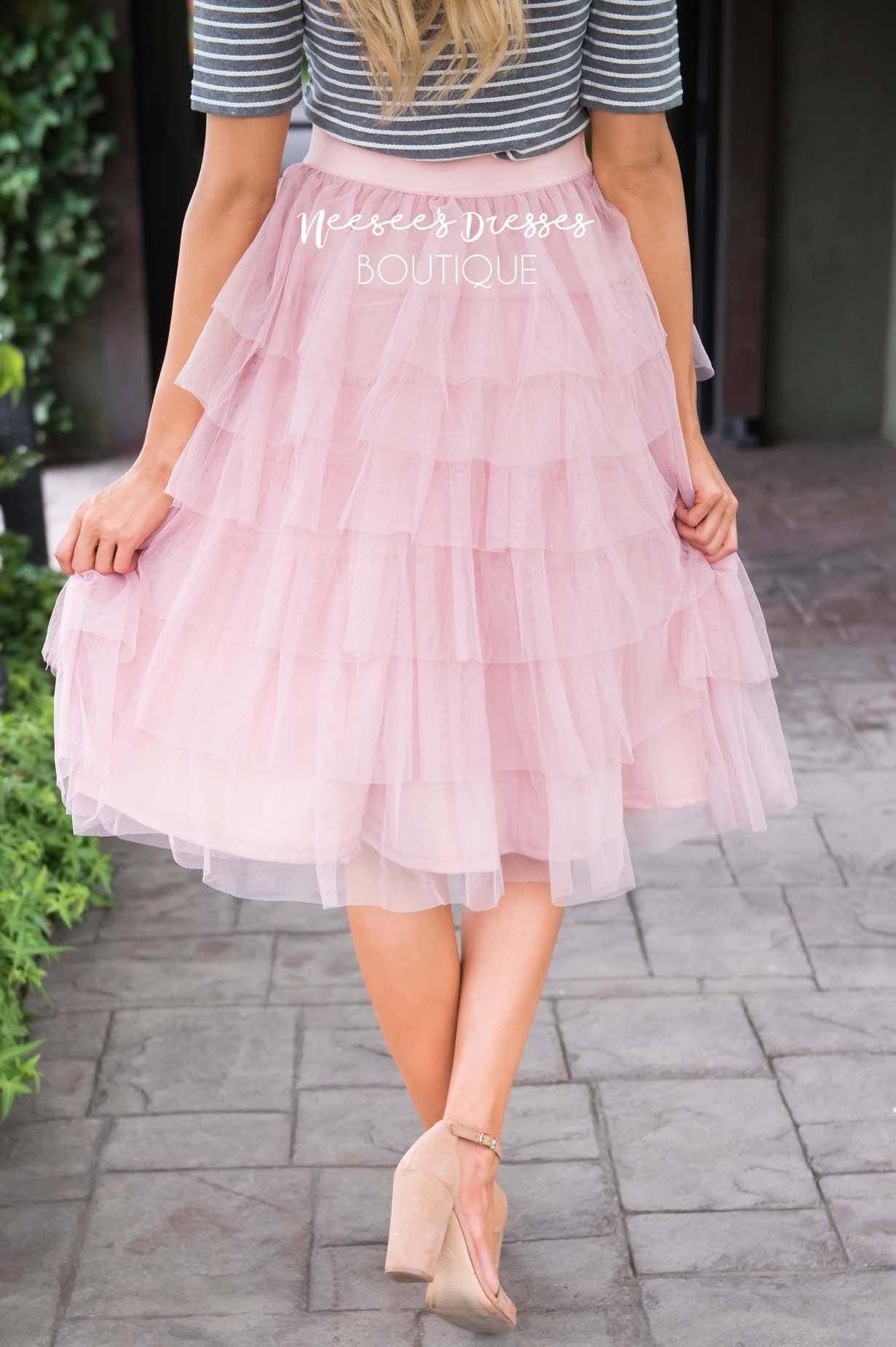 Fall in Love Tiered Tulle Skirt Skirts vendor-unknown 