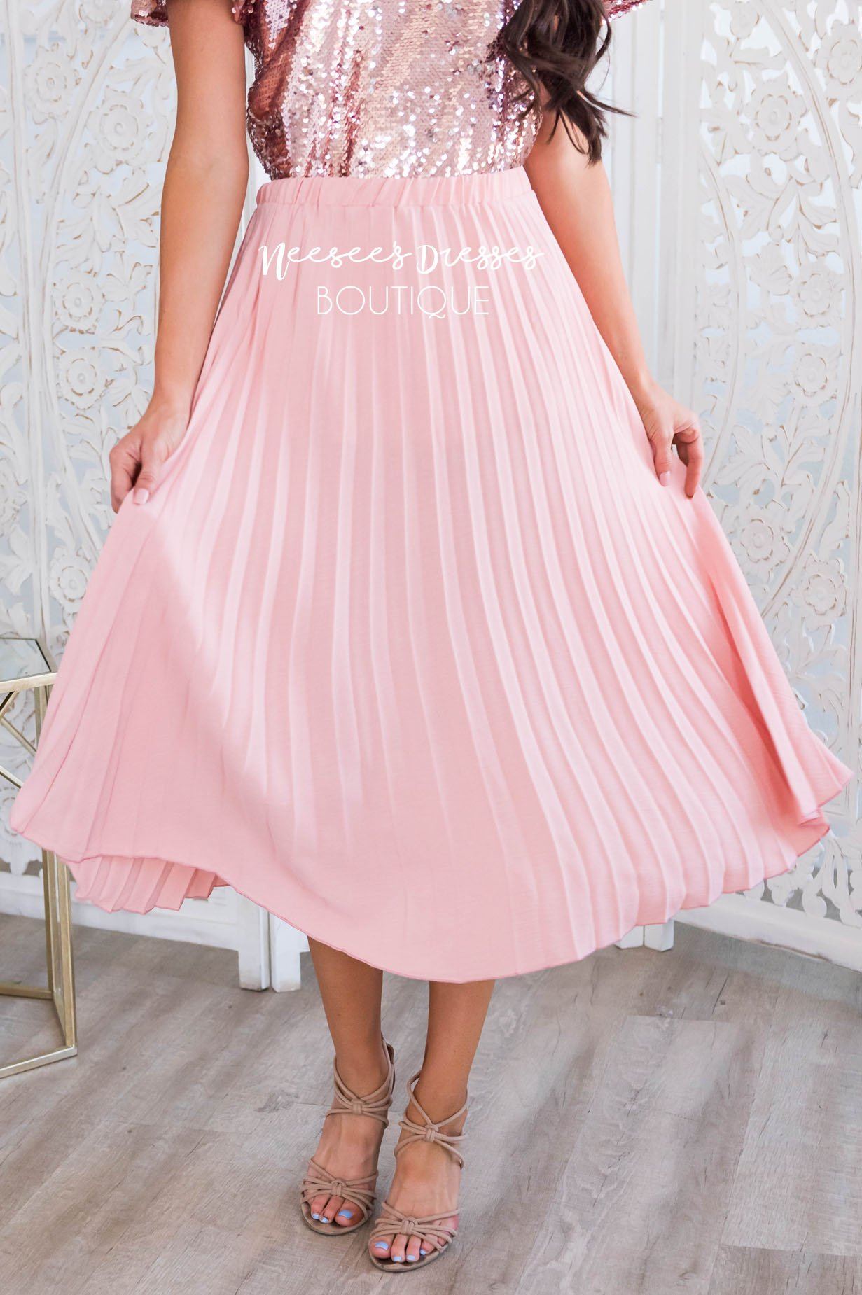 What A Darling Modest Pleat Skirt Modest Dresses vendor-unknown 