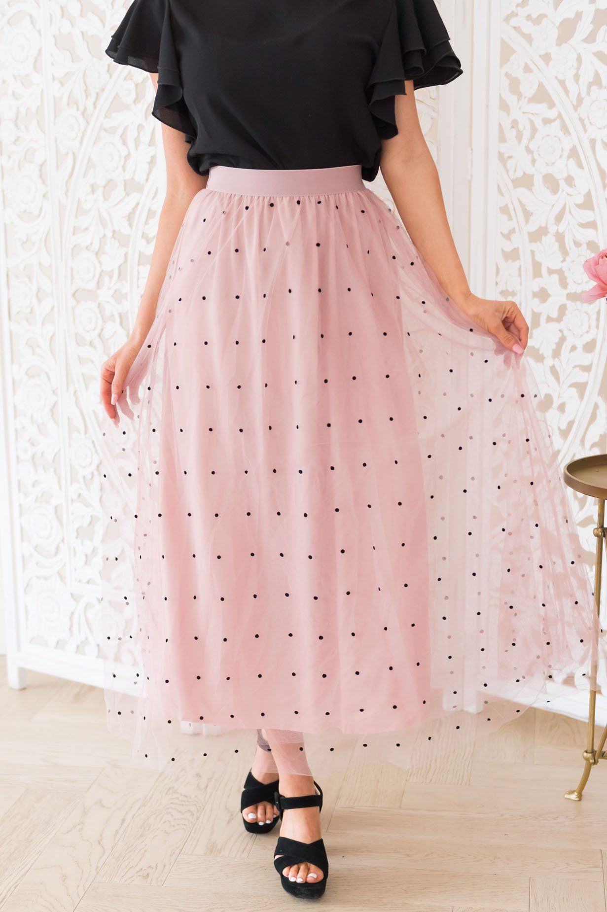 Twirl Away Modest Tulle Skirt NeeSee's Dresses 