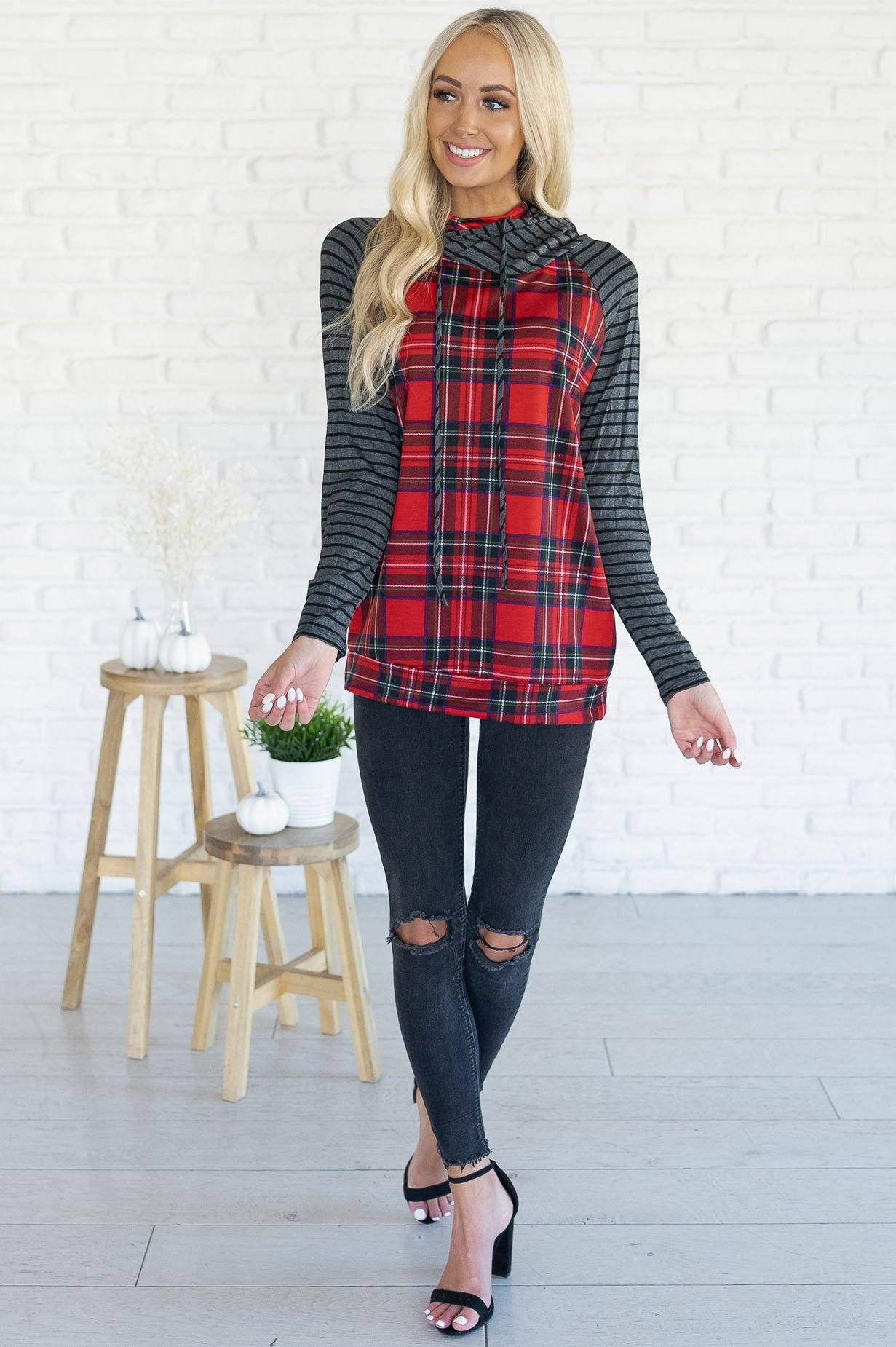 My Hearts Desire Modest Hoodie Tops vendor-unknown 