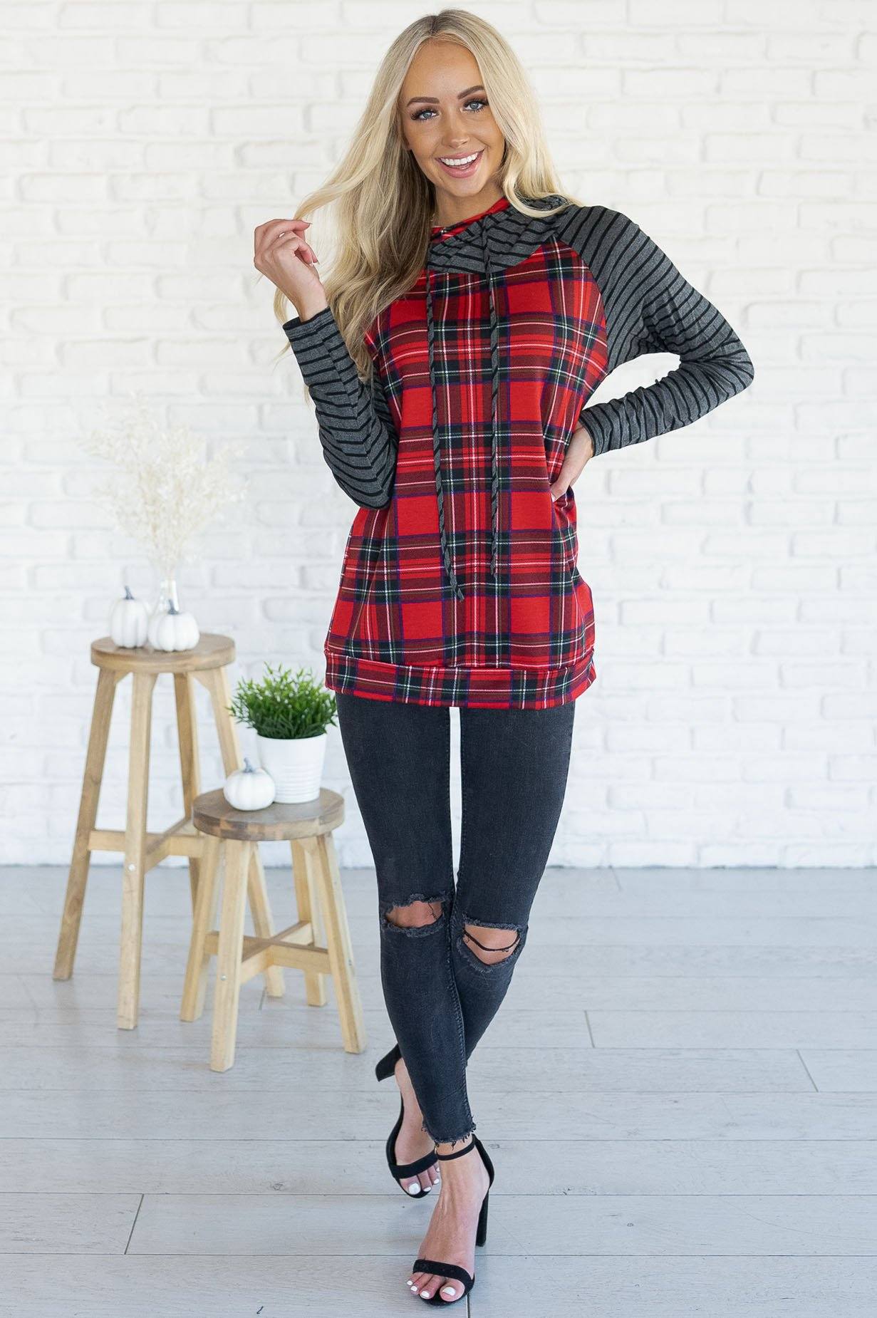 My Hearts Desire Modest Hoodie Tops vendor-unknown 