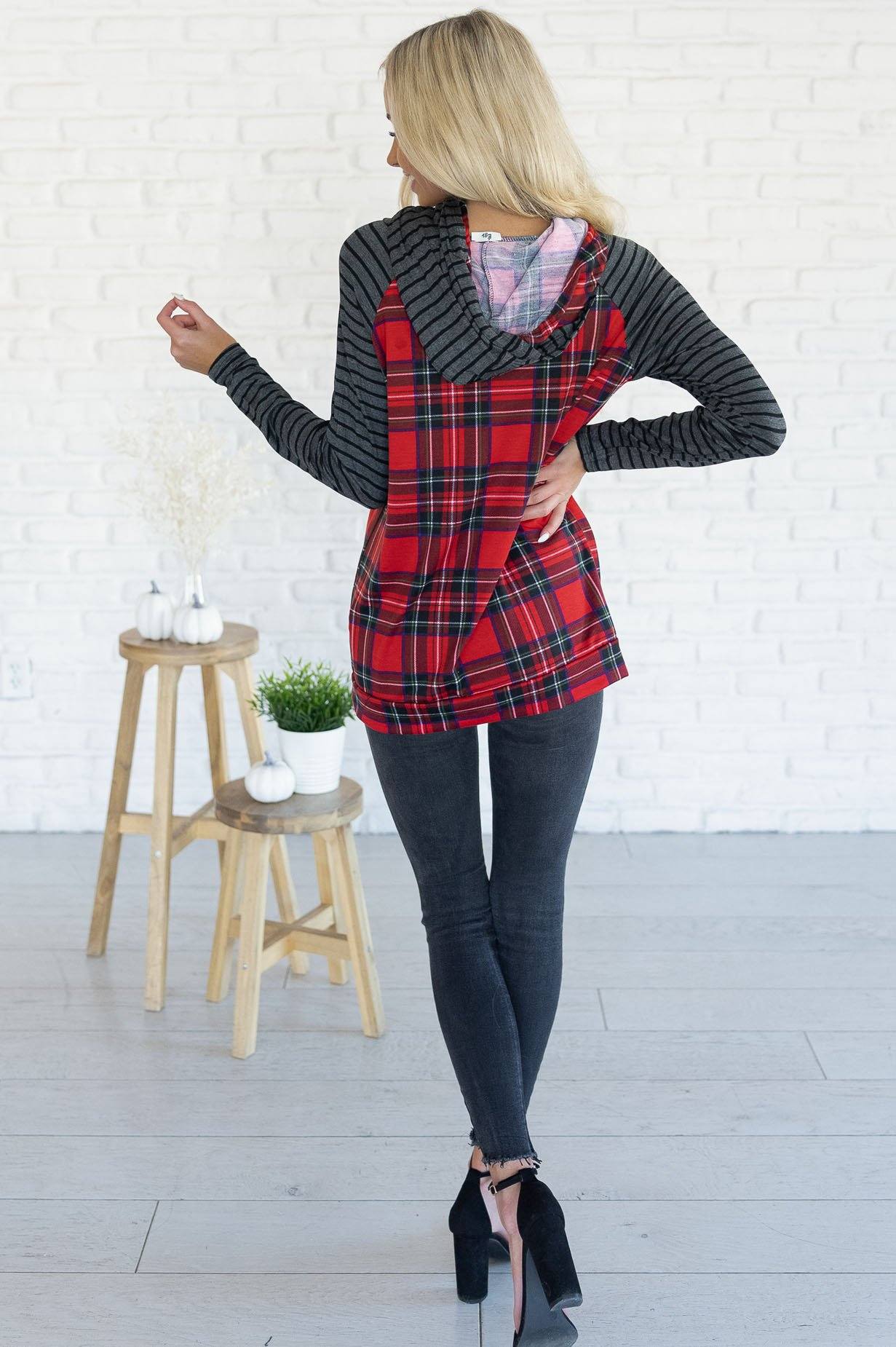 My Hearts Desire Modest Hoodie Tops vendor-unknown 