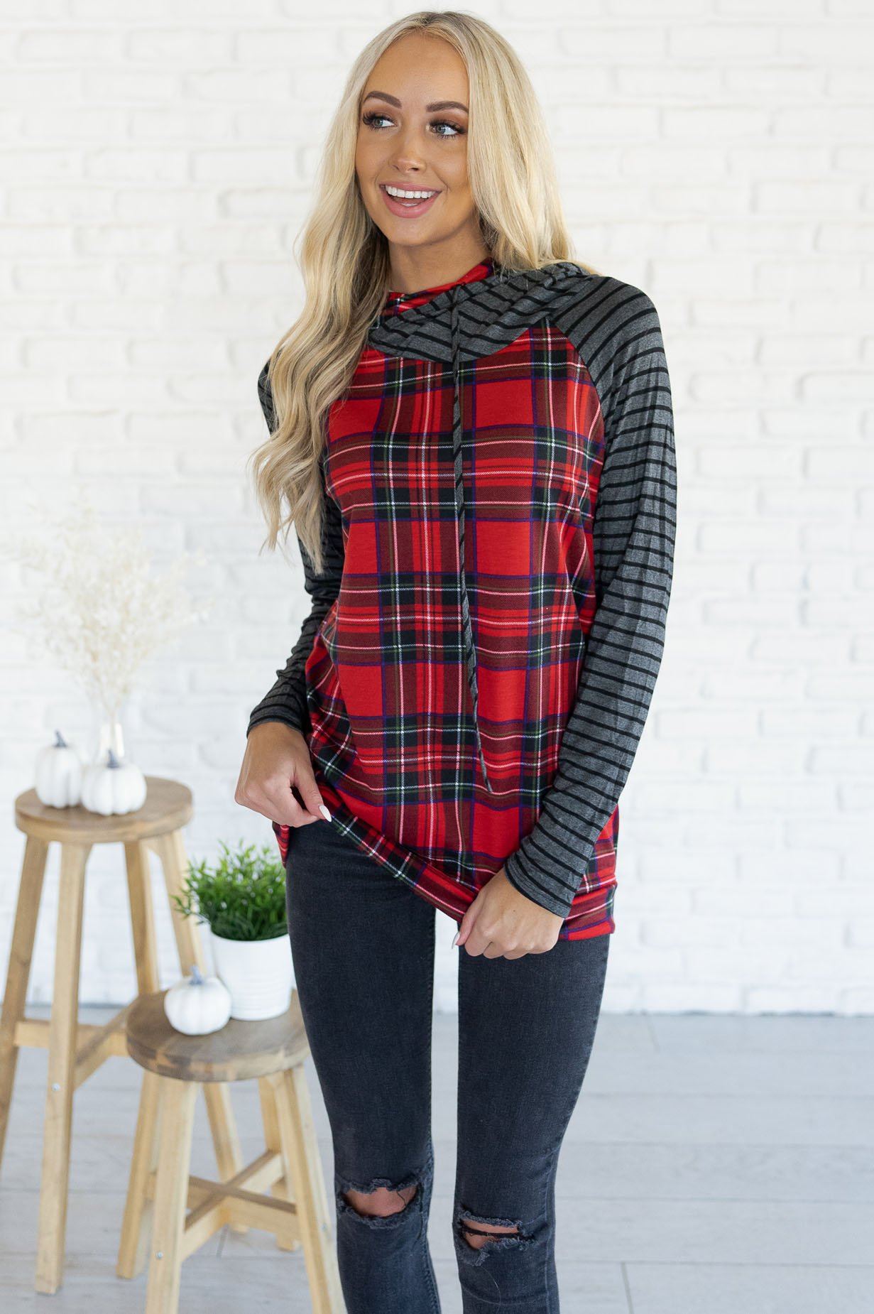 My Hearts Desire Modest Hoodie Tops vendor-unknown 