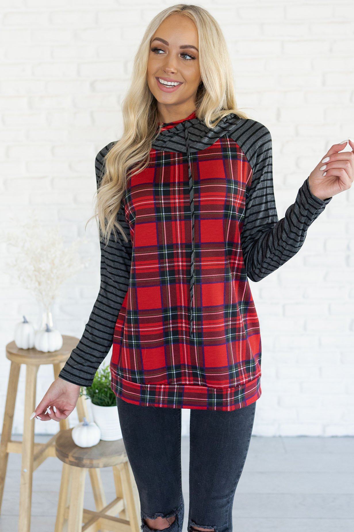 My Hearts Desire Modest Hoodie Tops vendor-unknown 