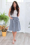 Plan On This Love Striped Skirt Skirts vendor-unknown