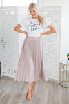 Hello Gorgeous Pleat Skirt Modest Dresses vendor-unknown