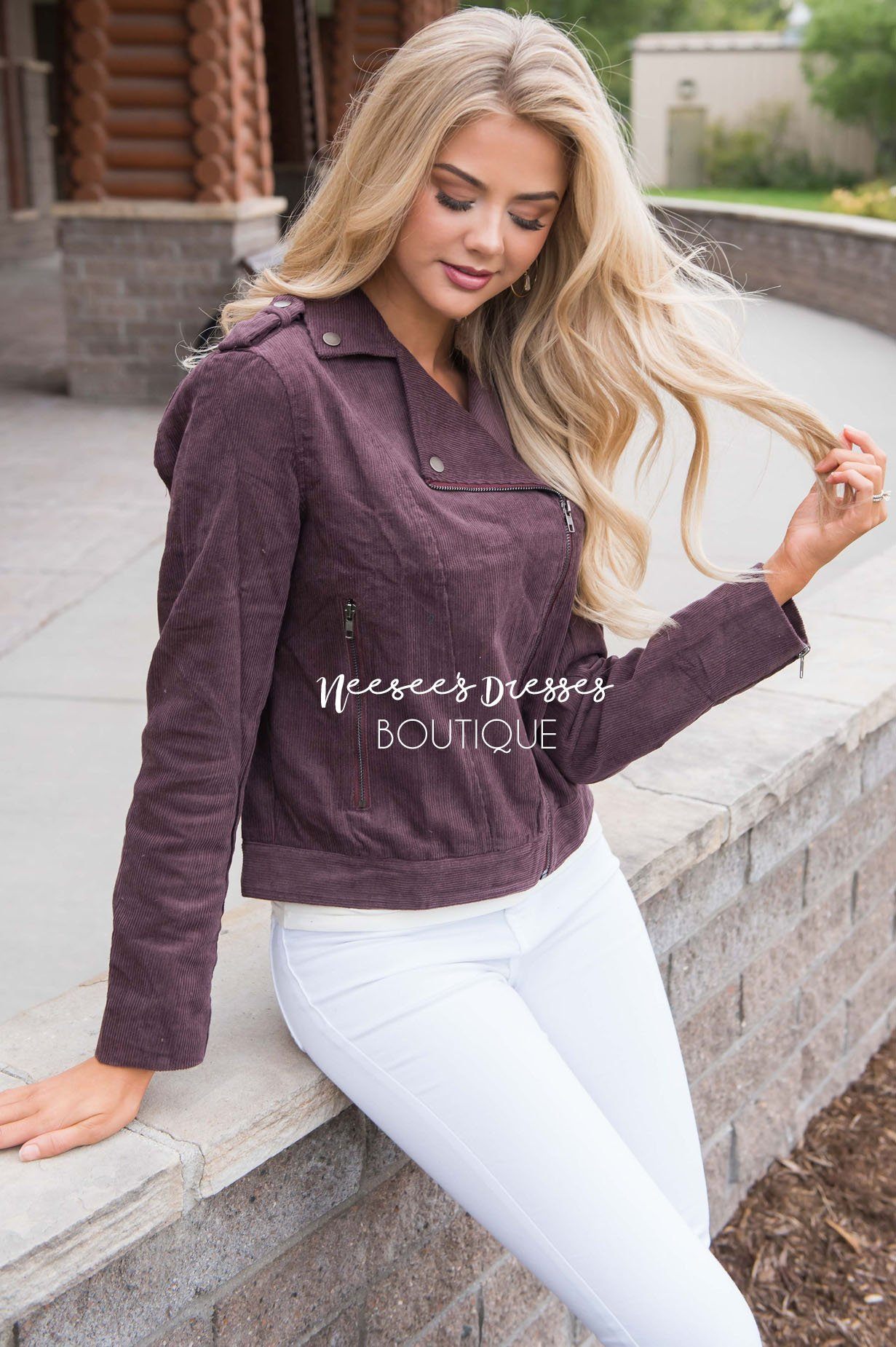 Out Of The Dark Corduroy Jacket Tops vendor-unknown 