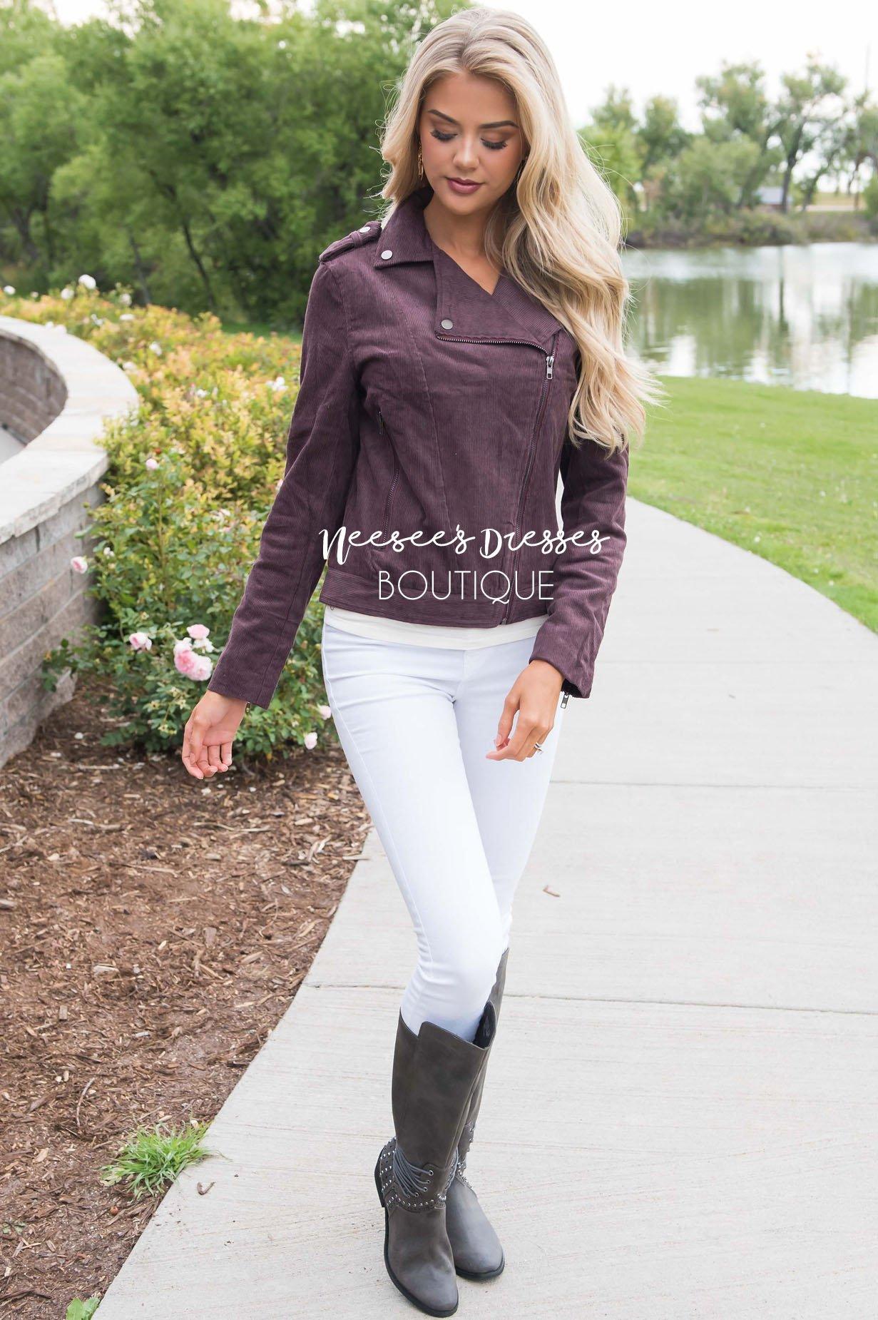 Out Of The Dark Corduroy Jacket Tops vendor-unknown 