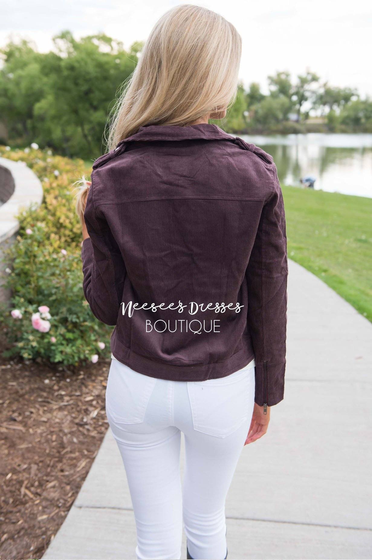 Out Of The Dark Corduroy Jacket Tops vendor-unknown 