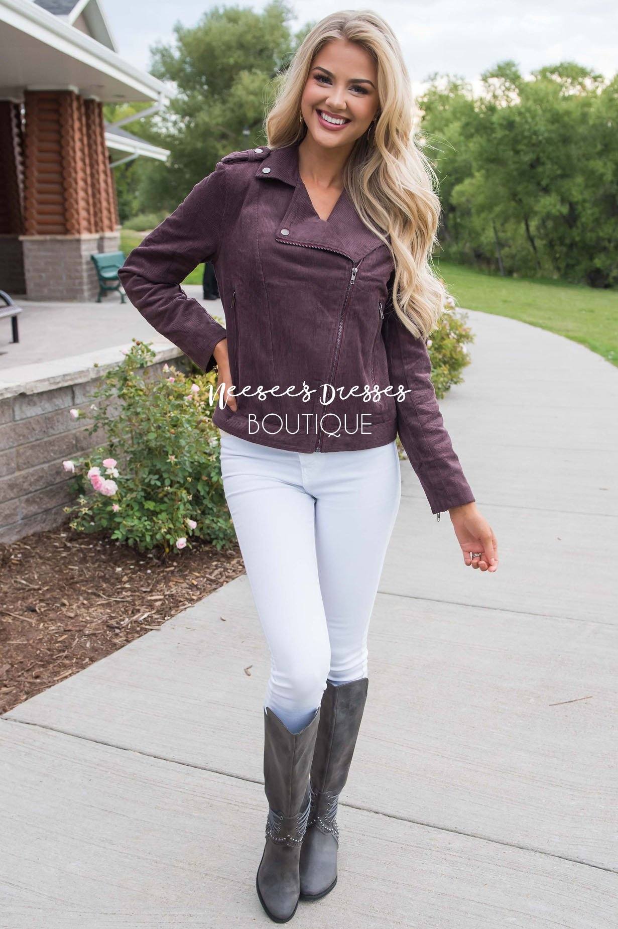 Out Of The Dark Corduroy Jacket Tops vendor-unknown 