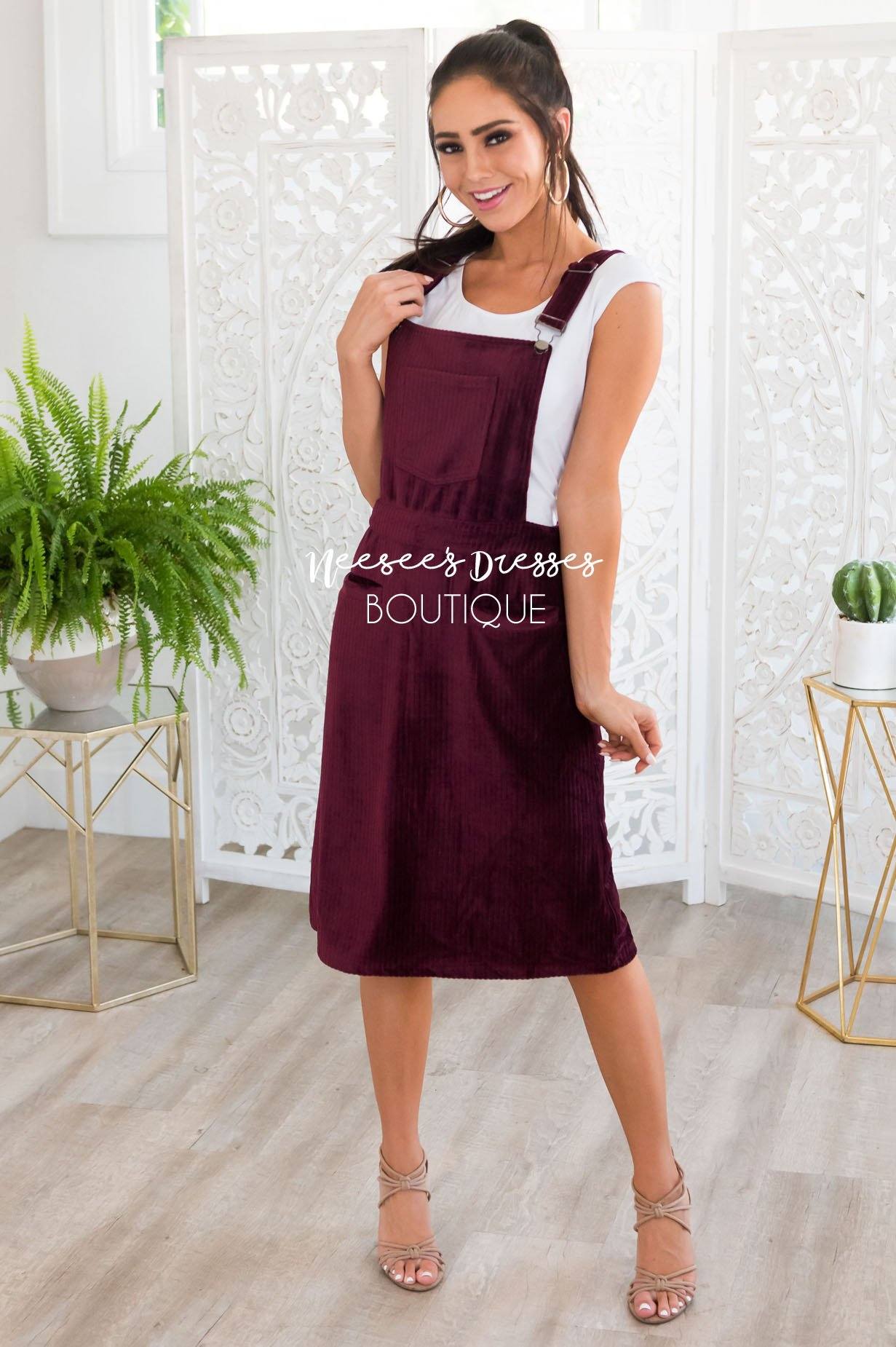 The Pollyanna Overall Dress Modest Dresses vendor-unknown 